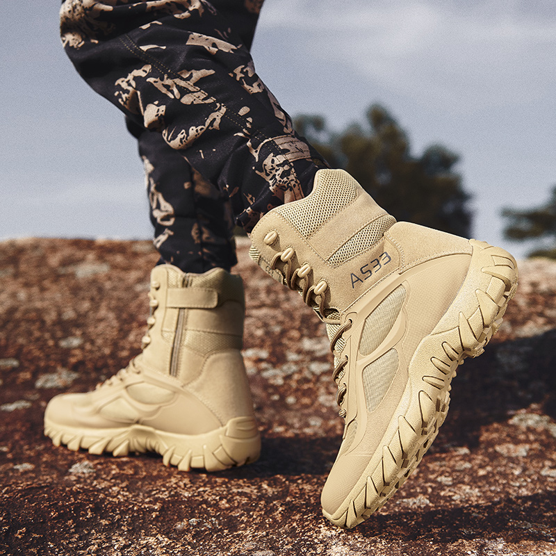 Men Tactical Boot Safety Anti- - Hunting Outdoor Brands ulasan dan harga
