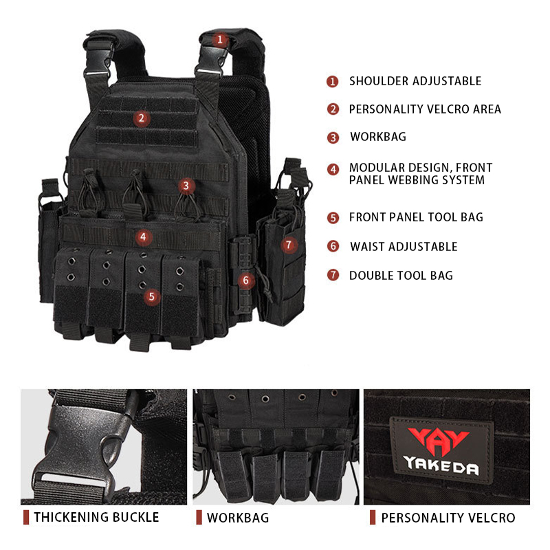 YKEDA 1000D Nylon Plate Carrie - Outdoor Hunting Vest ulasan dan harga