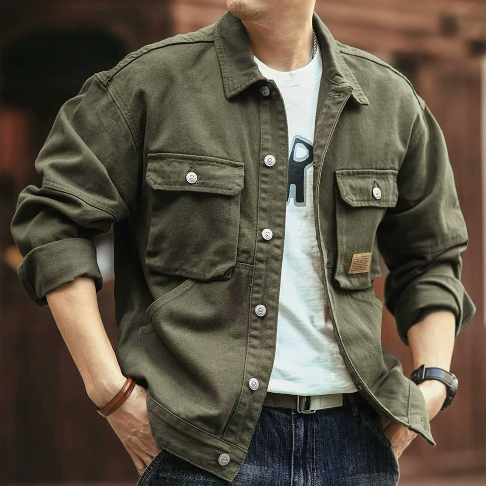 Retro American Denim Jacket Me - Hunting Outdoor Brands ulasan dan harga