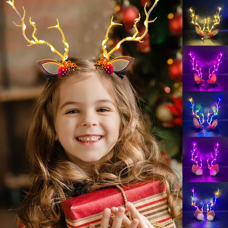 LED Christmas Antler Headwear  - Elk Bugle Call ulasan dan harga