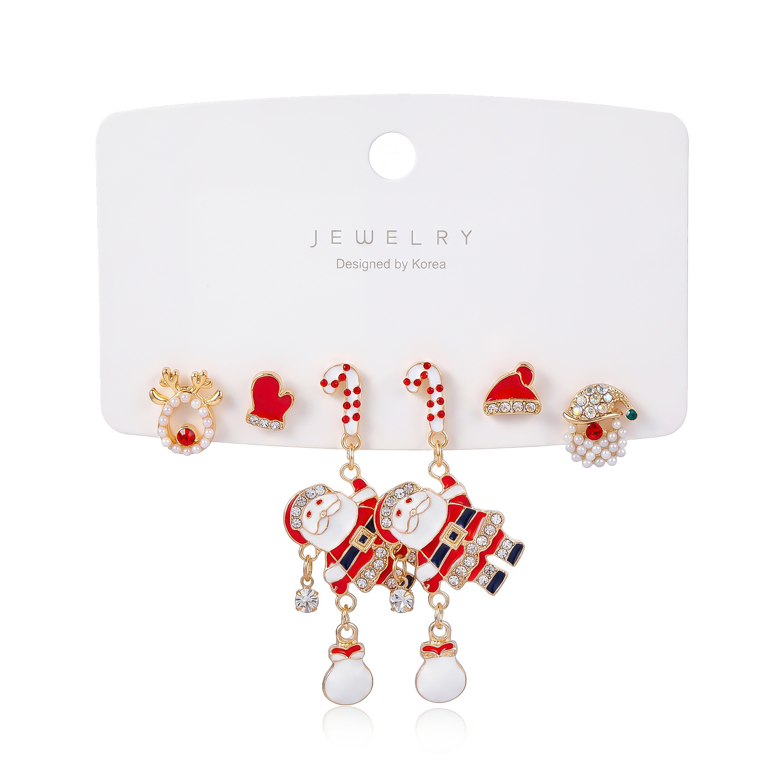 3 Pairs Christmas Mixed Earrin - Elk Bugle Call ulasan dan harga