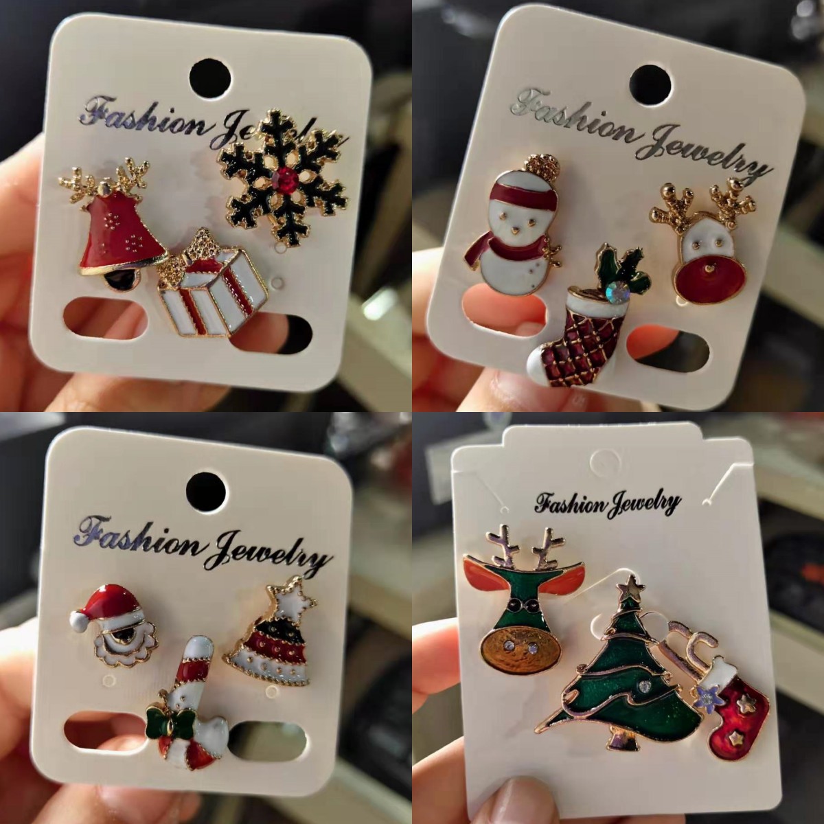 3pcs Merry Christmas Brooches  - Elk Bugle Call ulasan dan harga