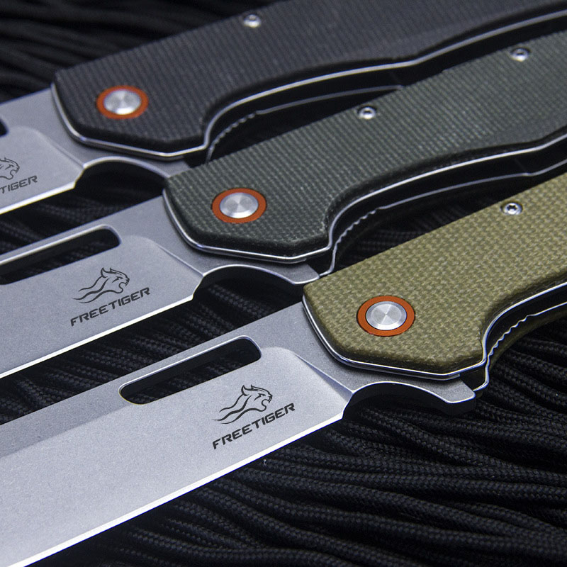 FREETIGER Micarta Handle D2 St - Hunting Camp Outdoor Kitchen ulasan dan harga