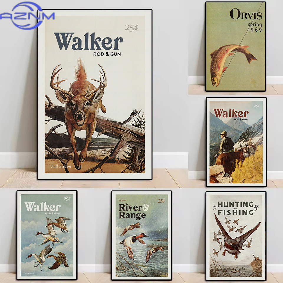 AZNM Retro Wildlife Outdoor Hu - Outdoor Hunting Pictures ulasan dan harga