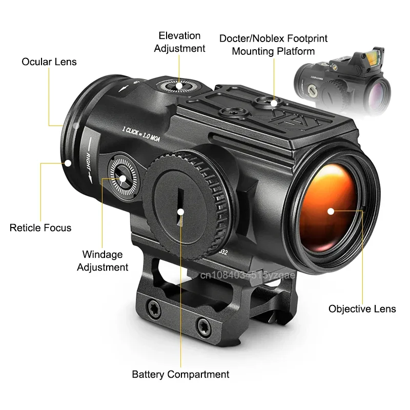 Tactical GEN II 5X Prism Rifle - Outdoor Hunting Lab ulasan dan harga