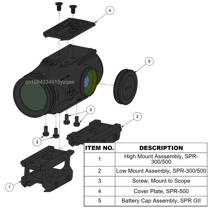 Tactical GEN II 5X Prism Rifle - Outdoor Hunting Lab ulasan dan harga