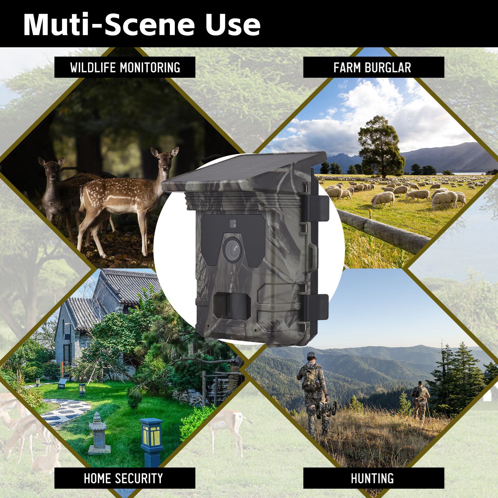 Solar Powered Hunting Camera 4 - Outdoor Hunting Pictures ulasan dan harga